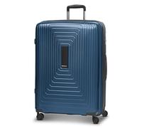 REDOLZ Essentials 14 Regular Items, Dark Blue Metallic, Trolley L+ (77 cm) erweiterbar, Hard shell trolley with swivel castors