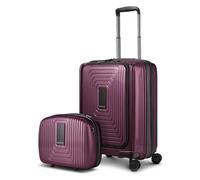 Redolz Essentials 14 suitcase set 2 pcs. cabin trolley with stretch fold + beauty case red
