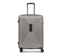 REDOLZ Essentials 14 Regular Items, Coffee Grey Metallic, Trolley M+ (66 cm) erweiterbar, Hard shell trolley with swivel castors