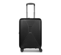 REDOLZ Essentials 14 Regular Items, Black Metallic, Kabinen Trolley+ (55 cm) erweiterbar, Hard shell trolley with swivel castors