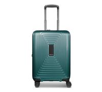 REDOLZ Essentials 14, Pearl-green metallic, Kabinen Trolley+ (55 cm) erweiterbar, Hard shell trolley with swivel castors