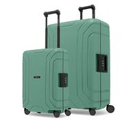 Redolz Essentials 15 4-wheel 15 Suitcase set S+L with Three-Point Lock green