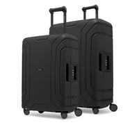 Redolz Essentials 15 4-wheel Suitcase set (M+L) with Three-Point Lock black