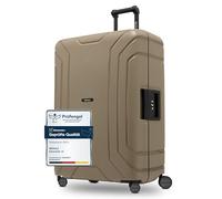 REDOLZ Essentials 15 Regular Items, Cool Beige, L, Hard shell trolley with swivel castors