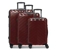 Redolz Essentials 18 2.0 4 wheels Suitcase set 3-piece Expandable red