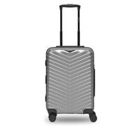 Redolz Essentials 18 4 wheels Cabin trolley 55 cm with expansion pleat silver colored