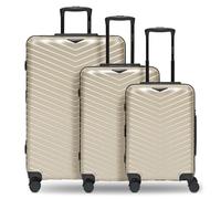 Redolz Essentials 18 4 wheels Suitcase set 3-piece with expansion pleat yellow