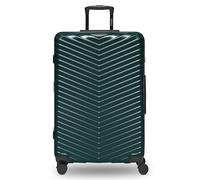 REDOLZ Essentials 18, Metallic green shiny, Koffer L (76 cm) erweiterbar, Hard shell trolley L with swivel castors