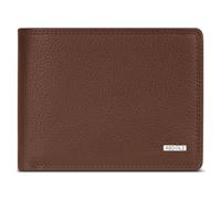 Redolz Leather Essentials QF wallet RFID leather 12 cm fold-out with zipper compartment brown