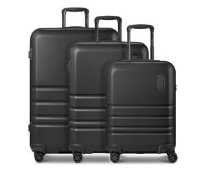 Redolz Pro ABS 4 wheels Suitcase set 3-piece Expandable black