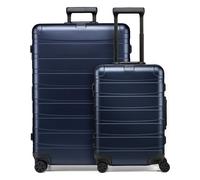 Redolz Pro Aluminum 4-Wheel Suitcase Set (S + L) blue
