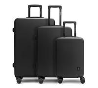 Redolz Essentials 09 3-SET 4 wheels Suitcase set 3-piece black
