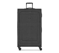 REDOLZ Essentials 12 Regular Items, black, XL (90 cm) 4-Rad, Soft Luggage Check-in Suitcase