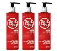 RedOne Aftershave Cream Cologne 3 x 400 ml Balm Lotion Men | Moisturising Face Fresh | (Extreme) 3 PCS