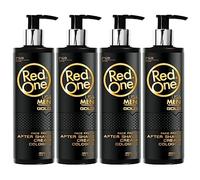 Redone Aftershave Cream Cologne 400ml | Moisturising and Impressive Fragrance for Men (Gold) 4 PCS