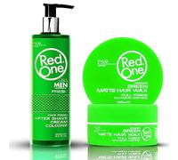 Redone Aftershave Cream Cologne & Green Matte Wax | Men's Freshness & Hairstyling Combo (400ml & 150ml) Set of 2