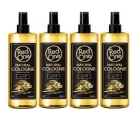 Redone Aftershave Natural Barber Spray Cologne Gold 4x 400ml | Long-lasting fragrance | Premium Grooming Product | 4 PCS