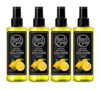 Redone Aftershave Natural Barber Spray Cologne Lemon 4x 150ml | Long-lasting fragrance | Premium Grooming Product | 4 PCS