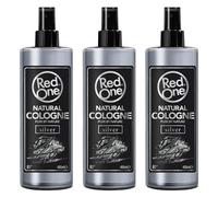 Redone Aftershave Natural Barber Spray Cologne Silver 3x 400ml | Long-lasting fragrance | Premium Grooming Product | 3 PCS