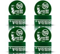 RedOne Aqua Hair Wax Olive 4x150 ml | Strong Hold Gel Wax | Olive Scent | Ultra Shine & Texturizing | Barber & Salon Quality | Professional Styling Wax for Men & Women | Maximum Control | 4 Pack