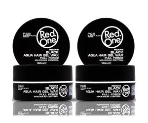 RedOne Black Aqua Hair Gel Wax Full Force P&B| Maximum Control 150ml 2 PCS OFFER
