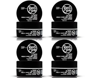 RedOne Black Aqua Hair Gel Wax Full Force P&B| Maximum Control 150ml 4 PCS OFFER