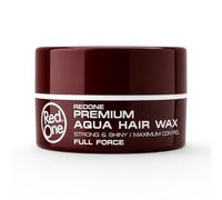 RedOne Dusk Bloom Premium Aqua Hair Wax 100ml Strong Hold and Shiny Finish Water Based Styling Wax for Men All Hair Types Platinum Black Series Barber and Salon Professional Quality