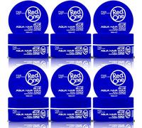 RedOne Hair Styling Blue 6x150 ml | Strong Hold Hair Gel | Ultra Hold & Maximum Control | Matte Look | Bubblegum Scent | Long Lasting Styling for Men & Women | Easy Wash Out