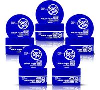 RedOne Hair Styling Wax Blue 5 x 150 ml |Strong Hold l | Hair Gel Wax | Ultra Hold | Men & Women Hair Wax | Bubblegum Scent | Maximum Control 5 PCS
