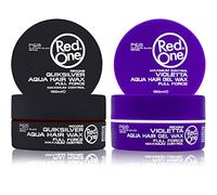 RedOne Hair Styling Wax Grey & Violetta 2x150ml | Extra Hold Gel Wax | Mixcherry & Lavender Scent | Shine Finish | Long Lasting Control | Men & Women Hair Wax | Professional Salon Quality 2 PCS