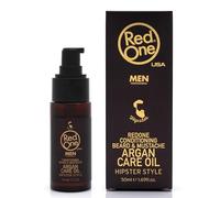 RedOne Hipster Style Beard & Mustache Argan Care Oil - 50ml | Premium Conditioning & Softening Formula for All Beard Types | Professional Grooming for Shine and Smoothness