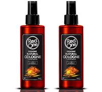RedOne Natural Barber Cologne Amber 2x150ml | Aftershave Spray | Long-Lasting Warm Scent | Barber Shop Quality | Skin Soothing & Cooling Effect | Men’s Grooming Gift Set