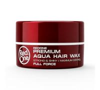 RedOne Red Temptation Premium Aqua Hair Wax 100ml Strong Hold and Shiny Finish Water Based Styling Wax for Men All Hair Types Platinum Black Series Barber and Salon Professional Quality