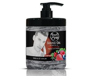 Redone Shaving Gel 1000 ml - Transparent Shave Gel for Men (Forest Fruits) | No Foam, High Visibility for Contours | Smooth Glide | Barber Quality