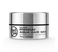 RedOne Silver Grove Premium Aqua Hair Wax 100ml Strong Hold and Shiny Finish Water Based Styling Wax for Men All Hair Types Platinum Black Series Barber and Salon Professional Quality