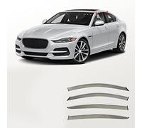 REDOVO 4 Pieces Car Window Wind Deflectors for Jaguar XEL 2018 Front and Rear Side Windows Sun Visors Wind Shield Accessories