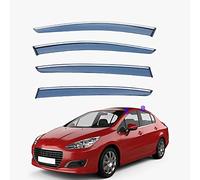 REDOVO 4 Pieces Car Window Wind Deflectors for Peugeot 308 MK1/T7 2007-2012 Front and Rear Side Windows Sun Visors Wind Shield Accessories