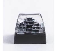 REDQIN Artisn keycaps Custom Keycaps Black Samurai Japanese Dojo Handmade Escape Dojo Keycap for Mechanical Keyboard Keycap Cherry MX Switch
