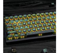 REDQIN Pudding PBT Keycaps - ASA Profile 117 Keys Set With Shine Through Design - Custom Universal Compatibility for ROG Azoth/Scope II Keyboard (Binary Terminal)