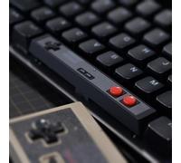 REDQIN Retro Spacebar Keycaps Classic Controller-Shaped Space Bar ABS 6.25U OEM Profile Double Shot Custom Keycaps Artisan Keycap for Cherry, Gateron MX Switch Mechanical Keyboard (Tyep-B-Black)