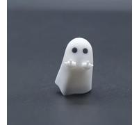 REDQIN ULTRAEQUIP Artisan Keycaps - Cute Ghost Resin Keycaps 1U ESC Custom Handmade Keycap Replacement for Mechanical Keyboard (Hey-You Ghost, Opaque)