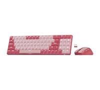 Redragon BS8772 Wireless Gaming Keyboard and Mouse Combo, 75% 78 Keys 2.4Ghz Wireless Low-Profile Mechanical Keyboard w/Single Blue Blacklight, 2400 DPI Ergonomic Mouse