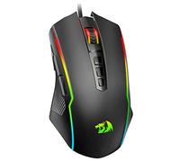 Redragon Gaming Mouse, RGB Gaming Mouse Wired with 9 Programmable Macro Buttons, Chroma RGB Backlit, 8000 DPI Adjustable, PC Gaming Mice with Fire Button for Windows/Mac, Black, M910-K