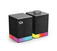 Redragon GS517 RGB Computer Speaker - 2.0 Stereo Sound System with BT & USB Dual Connectivity, 8 RGB Lighting Effects, Touch Controls & Volume Knob - Perfect for Gaming & Multimedia