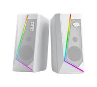 Redragon GS520 RGB Desktop Speakers, 2.0 Channel PC Computer Stereo Speaker with 6 Colorful LED Modes, Enhanced Sound and Easy-Access Volume Control, USB Powered w/ 3.5mm Cable, White