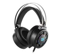 Redragon H314 RGB Gaming Headset - Wired Computer Headset with 40mm Drivers, USB Connection, Lightweight Design, and Soft PU Leather Ear Cushions for Ultimate Comfort