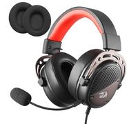 Redragon H730 USB Wired Gaming Headset - 53mm Drivers, 360° Spatial Sound, Detachable Noise-Canceling Microphone, Magnetic Replaceable Ear Cushions, Over-Ear Headphones Works for PC/PS4/PS5
