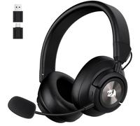 Redragon H889 Wireless Gaming Headset, 4-in-1 (2.4G/BT/USB/3.5mm), 51H Battery & Play-While-Charging, 7.1 Spatial Audio & 53mm Drivers, Detachable Mic, Multi-Platform Headphone for PC/PS5/NS/Mobile