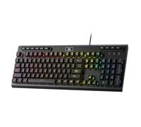 Redragon K513 RGB Membrane Gaming Keyboard, Standard 104 Keys Linear Wired Mechanical-Feel Keyboard black
