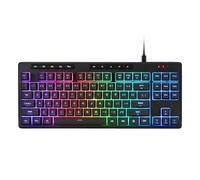 Redragon K516 Shiva TKL Wired RGB Membrane Gaming Keyboard, 87 Keys Mechanical-Feel Keyboard w/Smooth Linear Switch, On-Board Macro & Dedicated Multimedia Keys, 16.8M RGB Backlit, Software Supported
